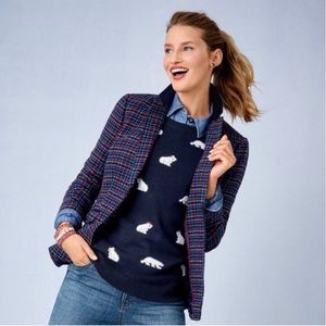 Talbots Novelty Polar Bear Crewneck Sweater Top SP Small Petite PS